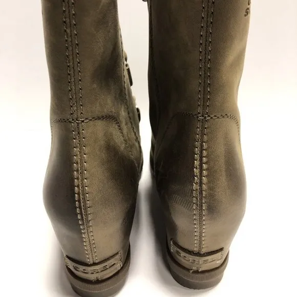 Sorel Women’s Joan of Arctic Wedge II Leather Boot Brown, Size 9 M