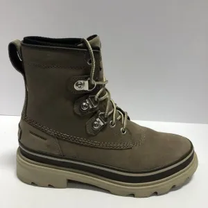 Sorel Women’s Lennox Street, Taupe Lace-Up Boots, Size 8M