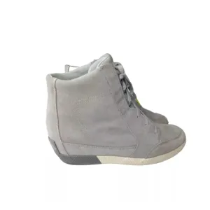 Sorel Women’s Out N About Wedge, Gray Lace Up Boots, Size 11 M