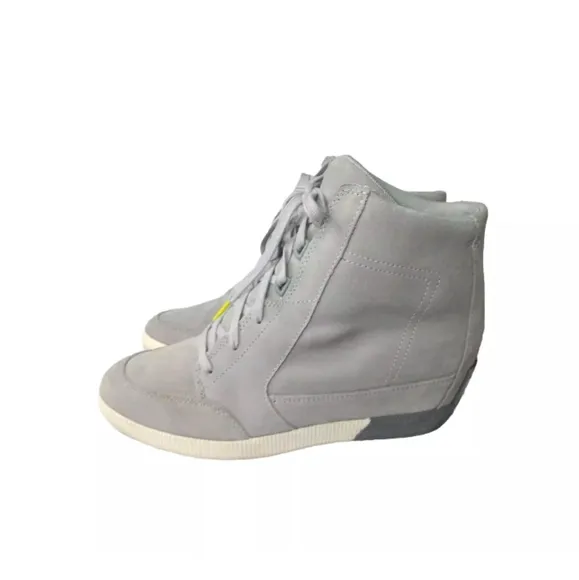 Sorel Women’s Out N About Wedge, Gray Lace Up Boots, Size 11 M