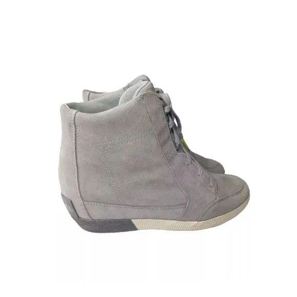 Sorel Women’s Out N About Wedge, Gray Lace Up Boots, Size 11 M
