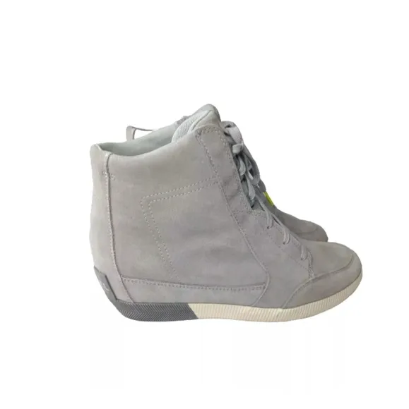 Sorel Women’s Out N About Wedge, Gray Lace Up Boots, Size 11 M