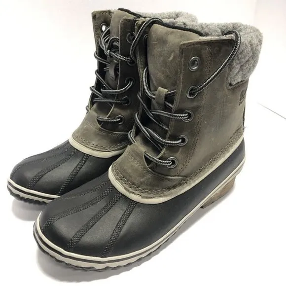 Sorel Women’s Slimpack II Lace, Quarry Winter Boots, Size 10M