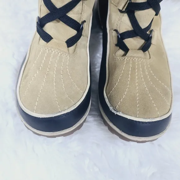 Sorel Women's TIVOLI II US10 Chestnut Suede Lined Faux Fur Winter Snow B…