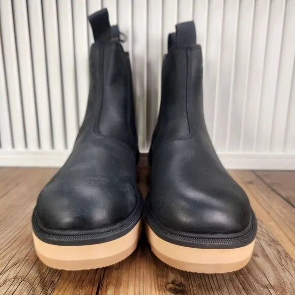 Sorel Hi-Line Chelsea Womens Size 8 Black Elk Waterproof Leather Ankle Boots