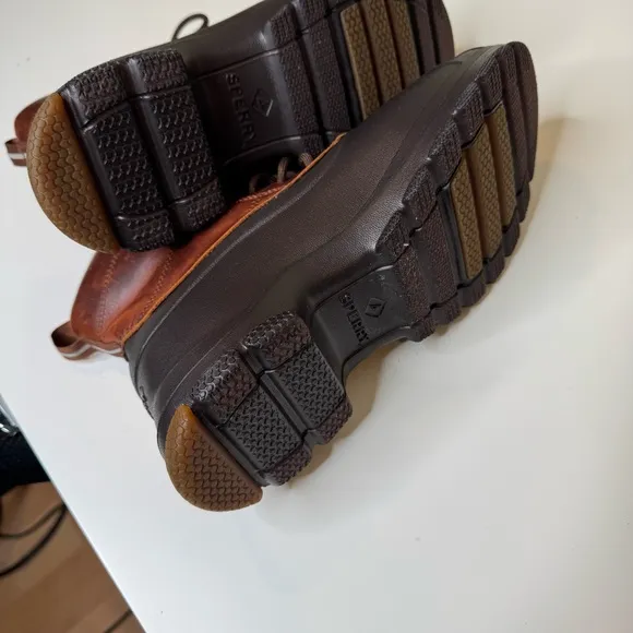 Sperry Duck Float Lace-Up Boots, Brown women size 8