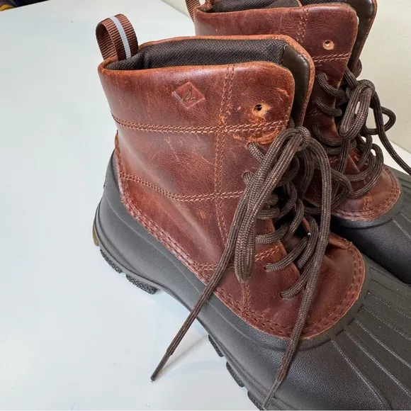 Sperry Duck Float Lace-Up Boots, Brown women size 8