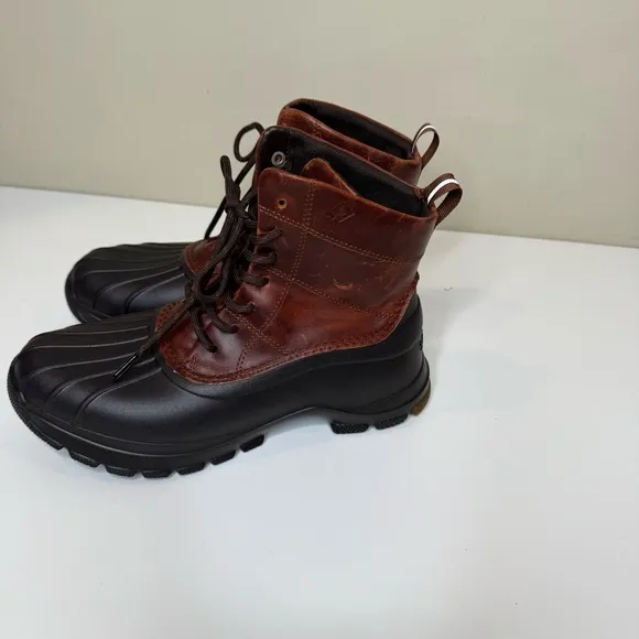 Sperry Duck Float Lace-Up Boots, Brown women size 8