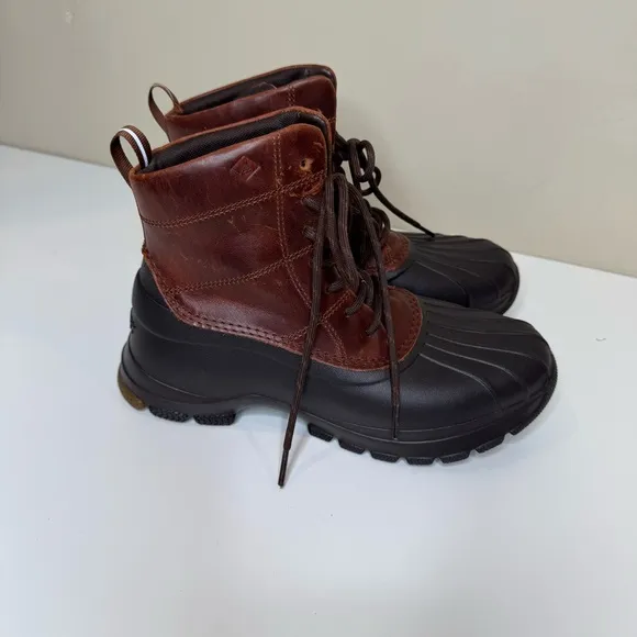 Sperry Duck Float Lace-Up Boots, Brown women size 8