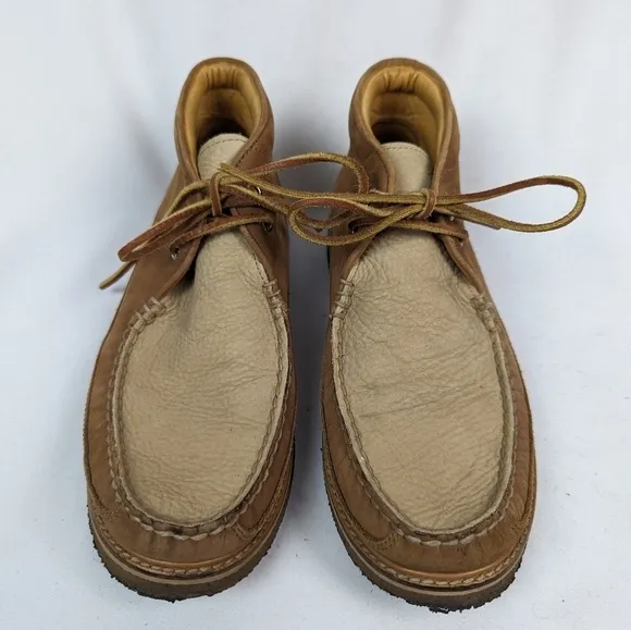 SPERRY Gold Cup for J Crew Men 9 Crepe Soled Leather Chukka Boots Moccasin $229