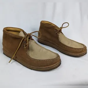 SPERRY Gold Cup for J Crew Men 9 Crepe Soled Leather Chukka Boots Moccasin $229