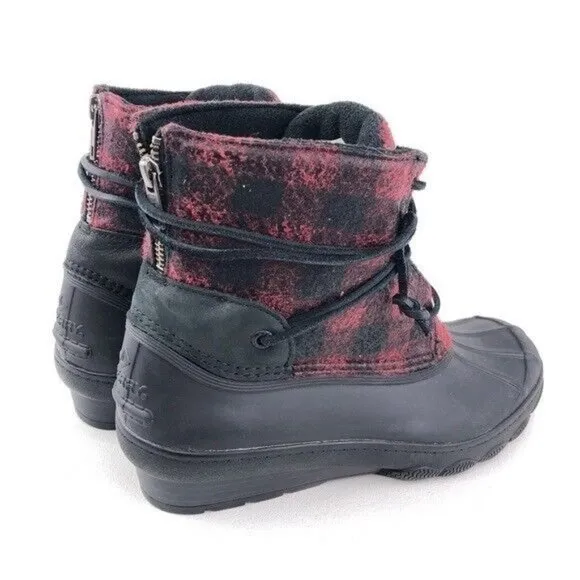Sperry Saltwater Wedge Tide Duck Boots Womens 8.5M