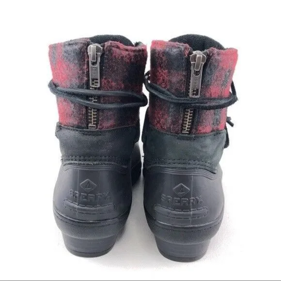 Sperry Saltwater Wedge Tide Duck Boots Womens 8.5M