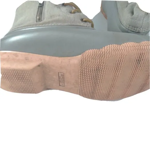 Sperry Saltwater Womens 8.5 M Waterproof Snow Duck Rubber Boots Gray STS…