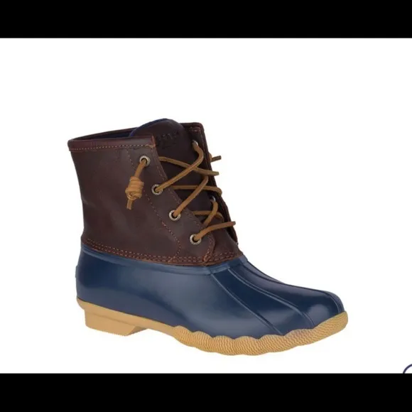 𝅺Sperry Top-Sider Saltwater Duck Boots navy size 6