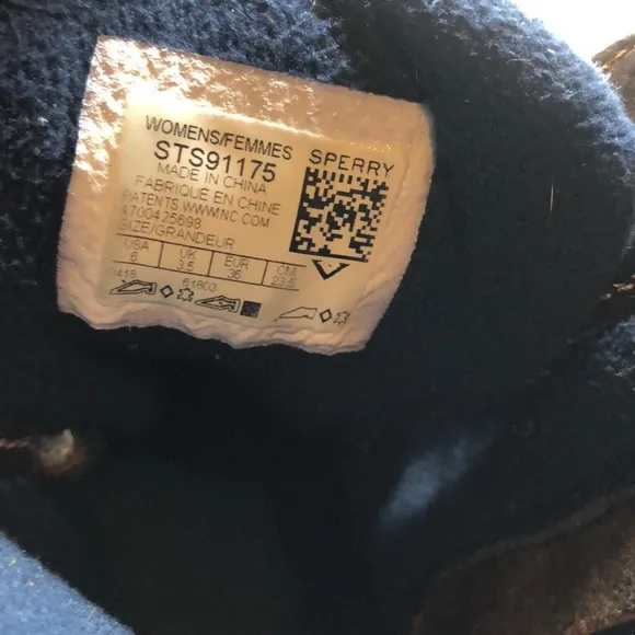 𝅺Sperry Top-Sider Saltwater Duck Boots navy size 6