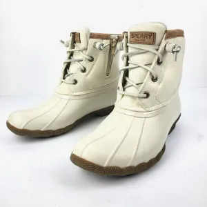 Sperry Top Sider Saltwater Wool Ivory Snow Rain Duck Boots