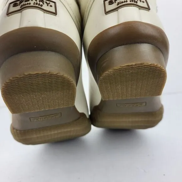 Sperry Top Sider Saltwater Wool Ivory Snow Rain Duck Boots