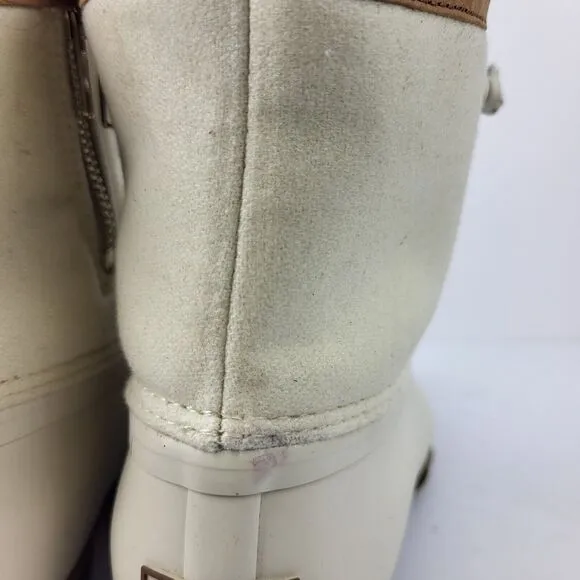 Sperry Top Sider Saltwater Wool Ivory Snow Rain Duck Boots