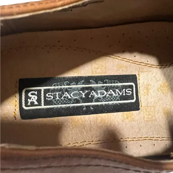 Stacy Adams leather brown shoes die medium
