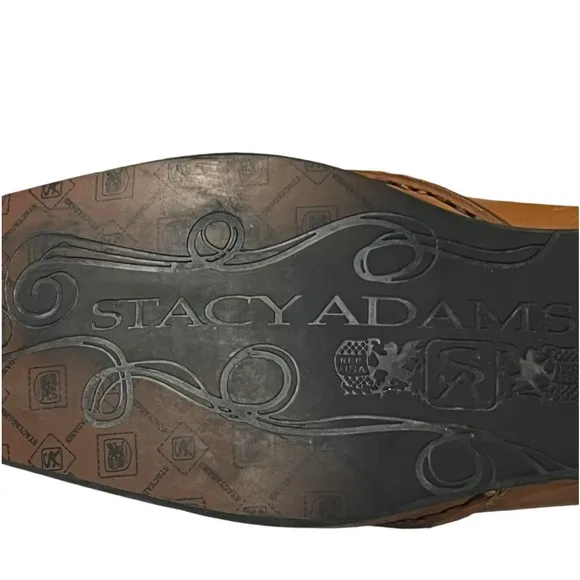 Stacy Adams leather brown shoes die medium