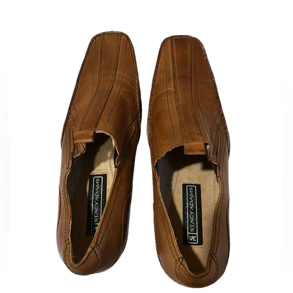 Stacy Adams leather brown shoes die medium