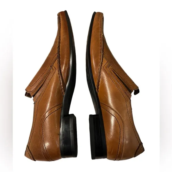 Stacy Adams leather brown shoes die medium