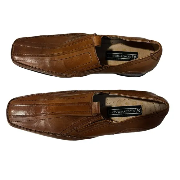 Stacy Adams leather brown shoes die medium