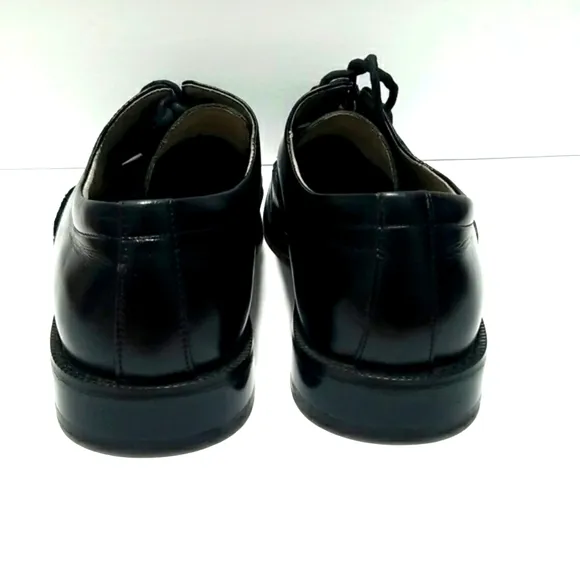 Stacy Adams Men's Black Leather Square Toe Lace Up Shoes Size 9M