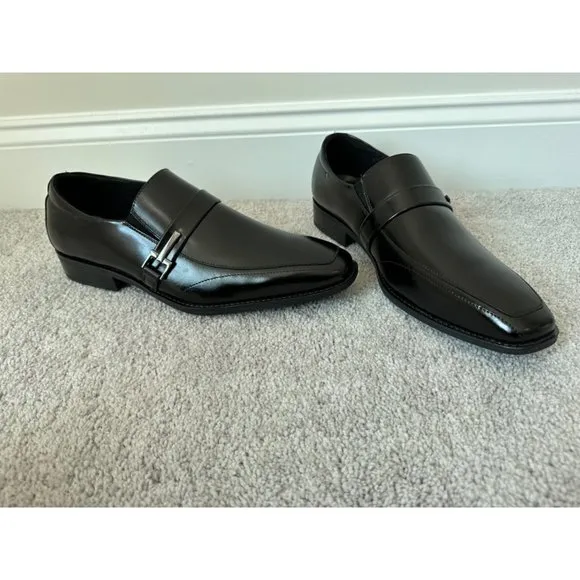 Stacy Adams Mens New Abram Moc Toe Bit Slip On Mens Loafer Shoes Size 11.5