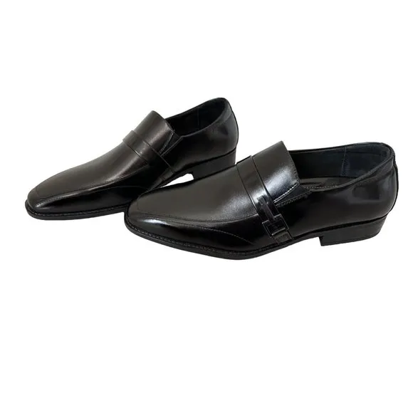 Stacy Adams Mens New Abram Moc Toe Bit Slip On Mens Loafer Shoes Size 11.5