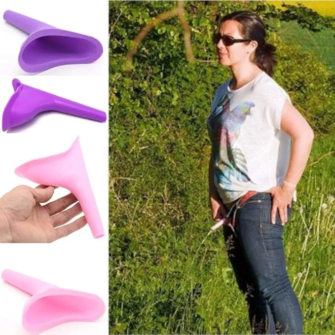 Standing Urinals for Women Female Urination Device, Women Standing Pee Portable Urinal Funnel Lets Pee Standing Up, Reusable Urinal Funnel For Ladies Pee Funnel for Camping, Outdoor, Pregnancy, 2 Pack