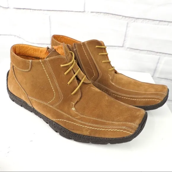 Starsax men’s sz 10/43 wheat leather nubuck boots