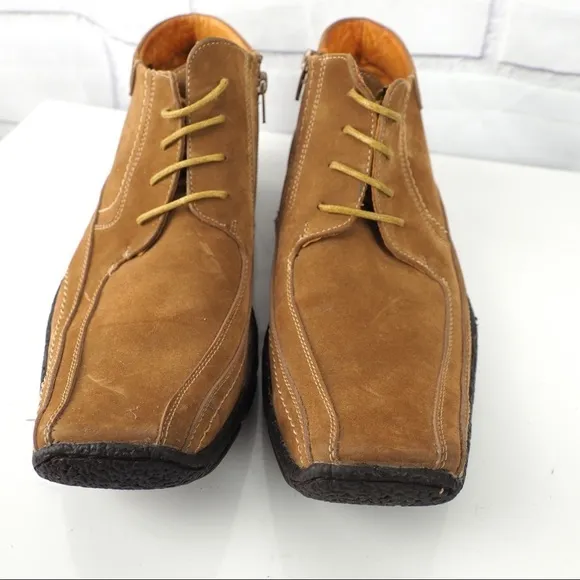 Starsax men’s sz 10/43 wheat leather nubuck boots