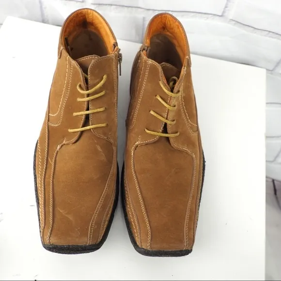 Starsax men’s sz 10/43 wheat leather nubuck boots