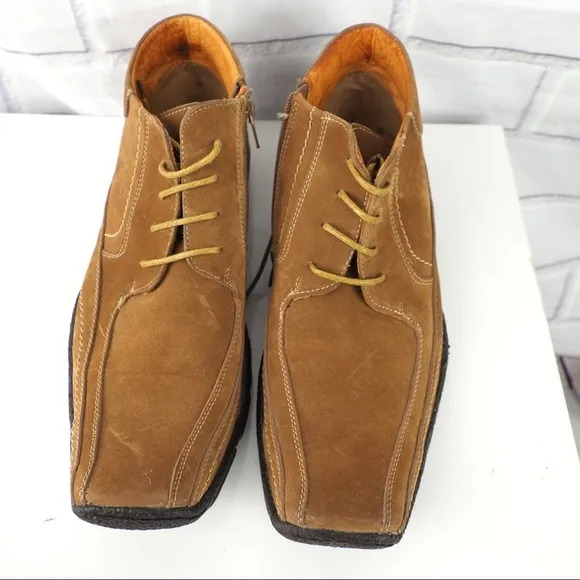 Starsax men’s sz 10/43 wheat leather nubuck boots