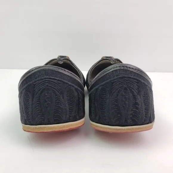 Step n Style Zari Khussa Mens Size 7 Black Leather Handmade Loafer Shoes