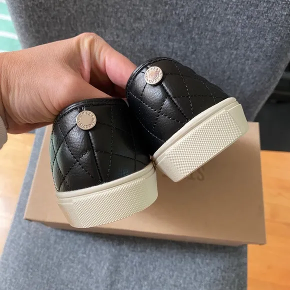 STEVE MADDEN Quilted Vegan Leather Slip On Casual Shoes