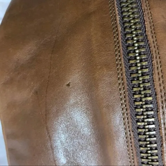 Steve Madden Saviorr Brown Leather Riding Boots