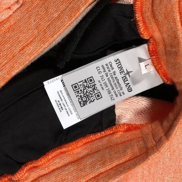 Stone Island Peach Sweat Shorts Size Large L B34