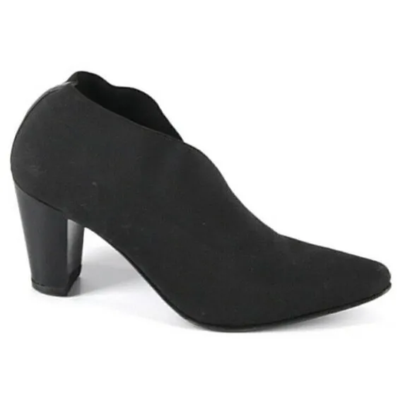 Stuart Weitzman Black Chunky‎ Heel Slip On Sz 6