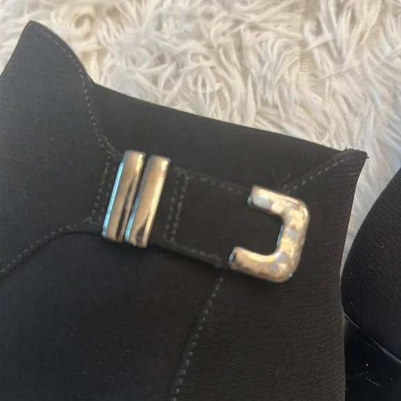 Stuart Weitzman Black Wedge Ankle Gore Tex boots women size 10