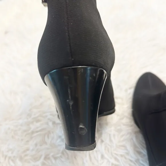 Stuart Weitzman Black Wedge Ankle Gore Tex boots women size 10