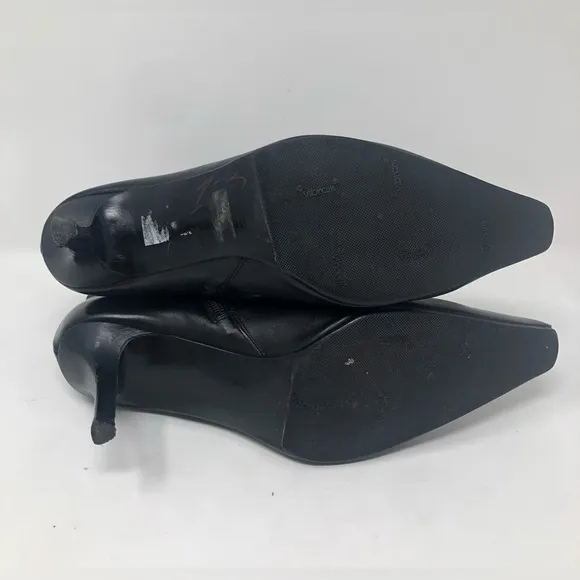Stuart Weitzman Women Leather Heels Boots Black Size 8