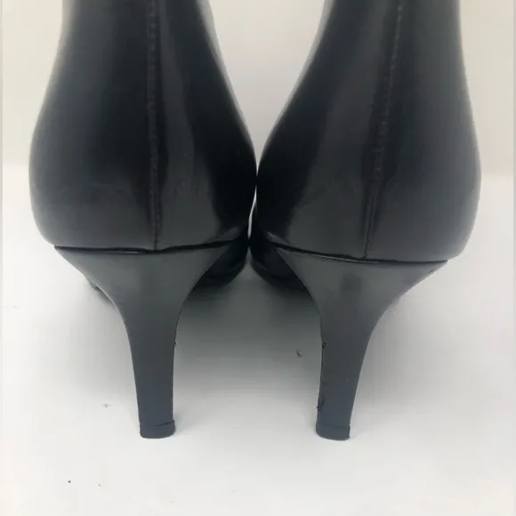 Stuart Weitzman Women Leather Heels Boots Black Size 8