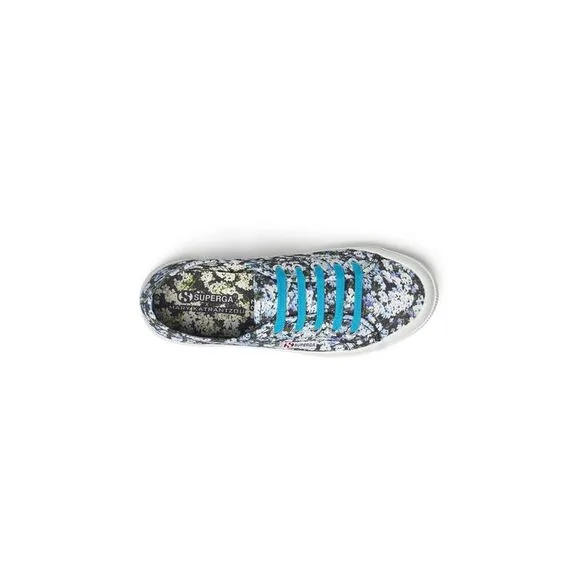 SUPERGA Womens Blue Limited Edition Mary Katrantzou Almond Training Shoes 6.5