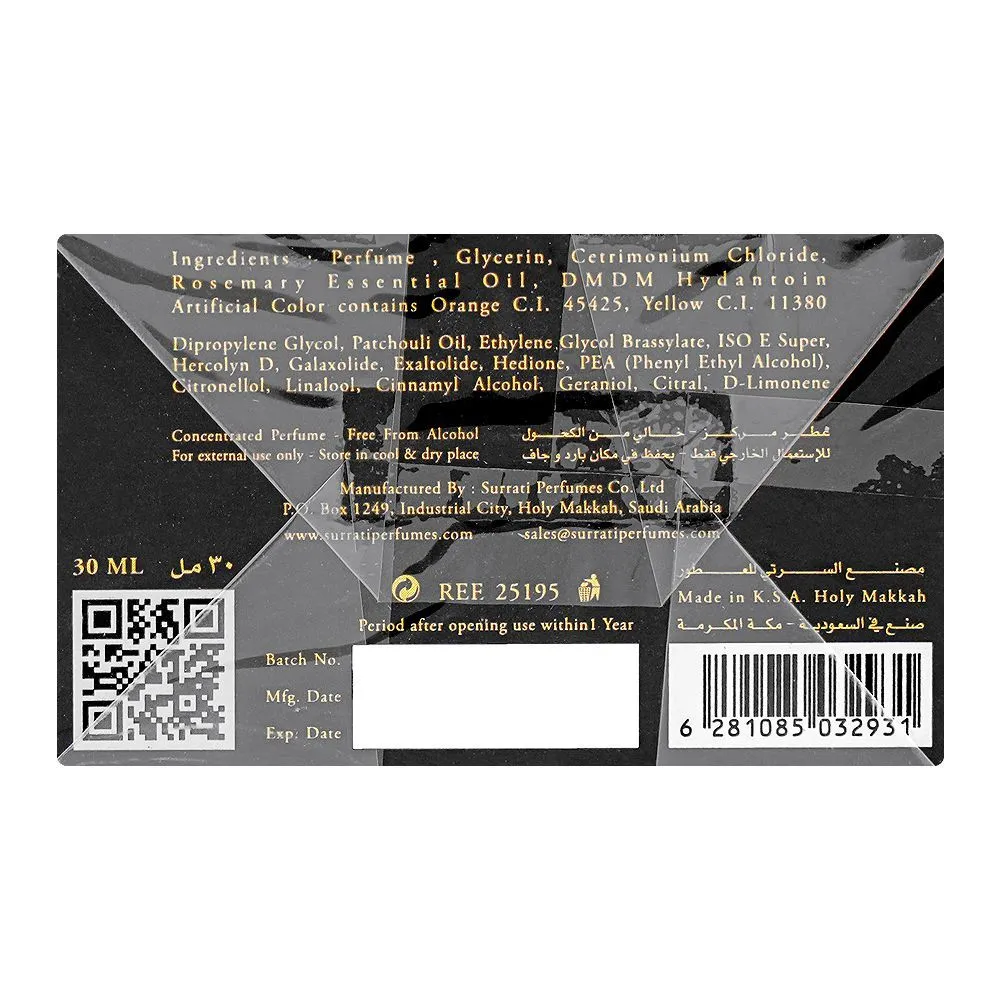 Surrati Black Oud Body & Hair Fragrance, 30ml | Nationwide | Fragrance For Men & Women