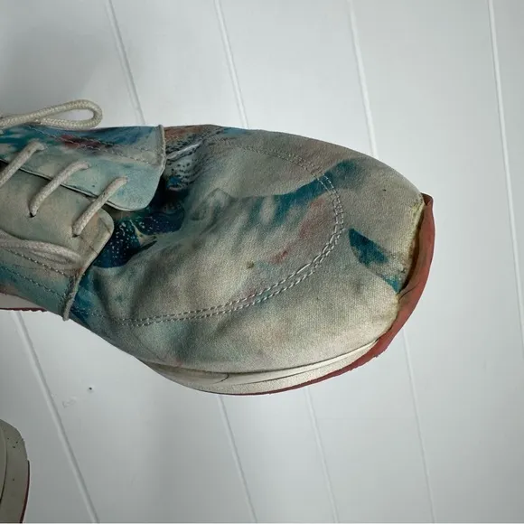 Swear London Watercolor Floral Brogue Casual Shoes