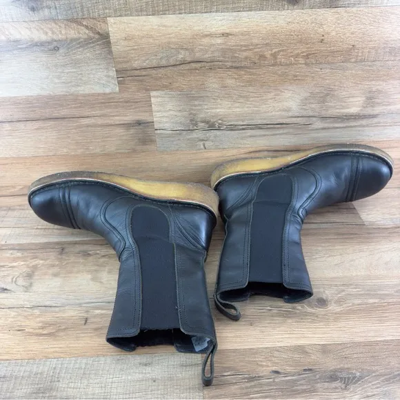 Swedish hasbeens  Women boots size 7 38 Black leather Chelsea