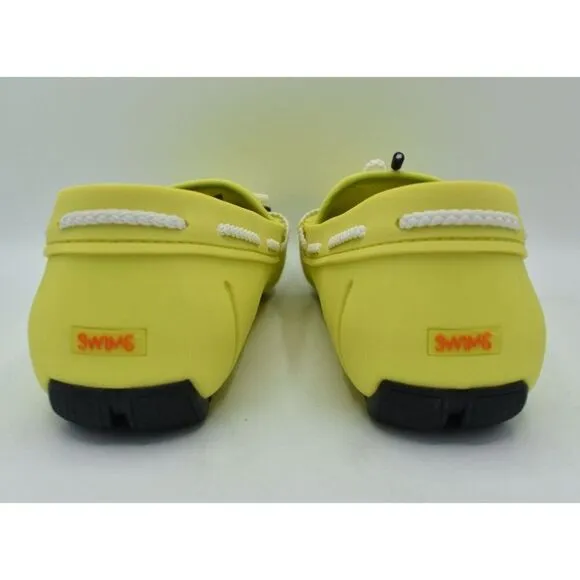 SWIMS Mens Size 8.5 Braided Lace Citron Loafer Shoes
